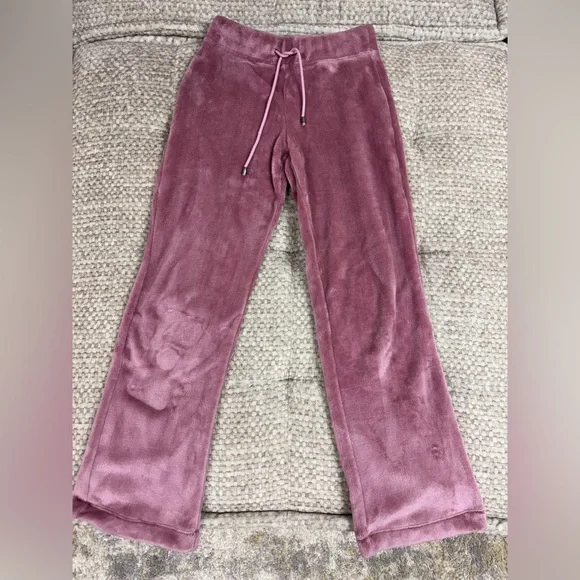 UGG Fuzzy Wide Leg Pants XS Pink Furry Warm Soft Winter Pants - Picture 3 of 12